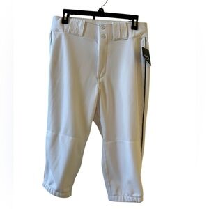 White Black-White Classic Fit Stretch Practice Knickers Baseball Pants